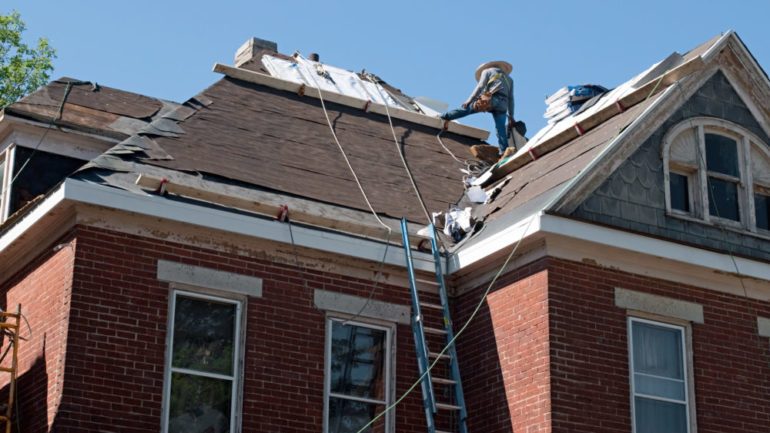 Roof repair on a historic home that was sold as is.