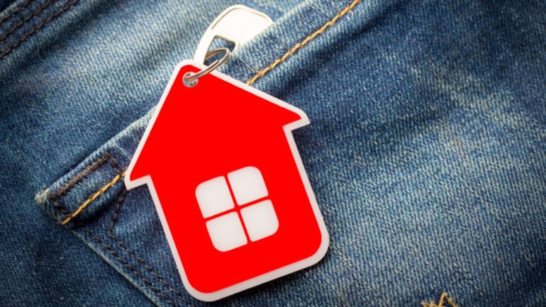 House key in jeans pocket, to visualize a pocket listing.