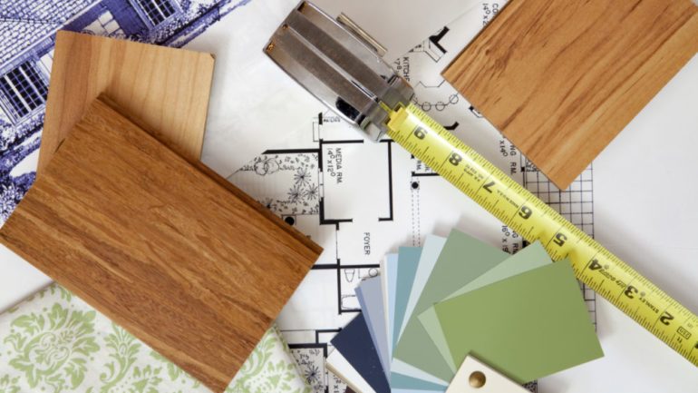 Photo of various design elements for home improvements.