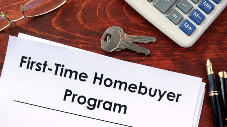Document with title First-time home buyer program.