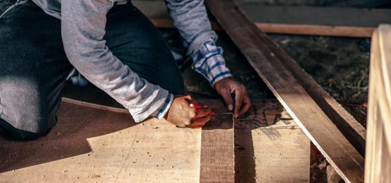 Service contractor working on a home repair and receive a tip from the homeowner.