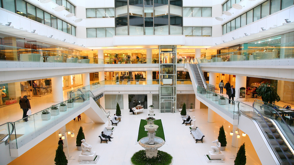 A new headquarters lobby in a new city.