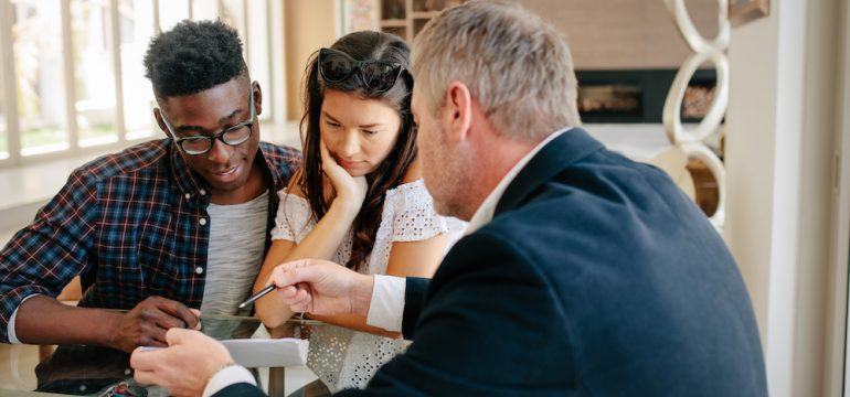 Real estate agent answering FAQs for first time home sellers.