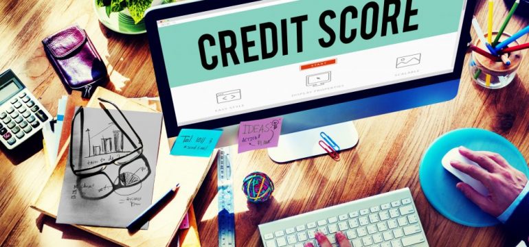 Credit score financial payment rating budget money concept