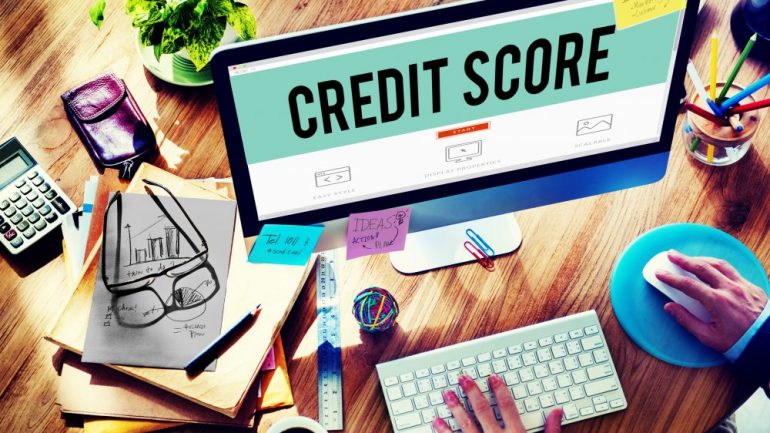 Credit score financial payment rating budget money concept