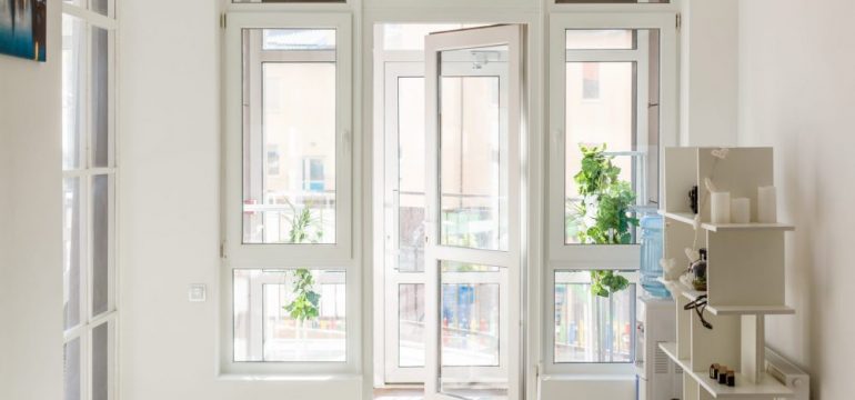 Entry vestibule into a home showing exterior door, hallway and interior door to the home.