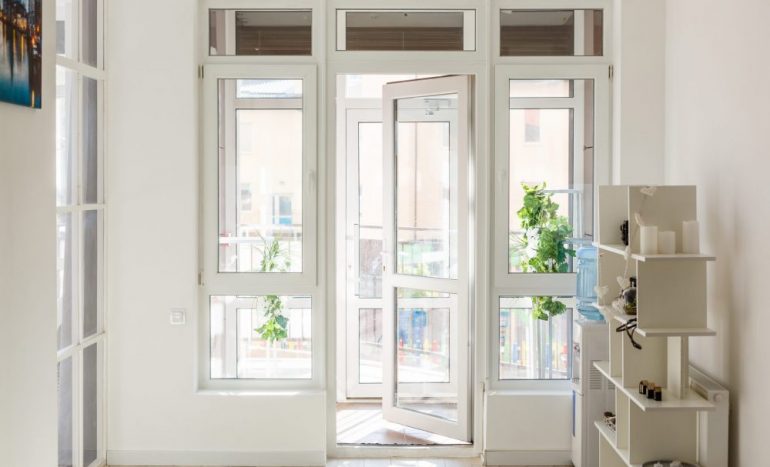 Entry vestibule into a home showing exterior door, hallway and interior door to the home.