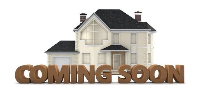 A graphic of a home with coming soon typed over the home.