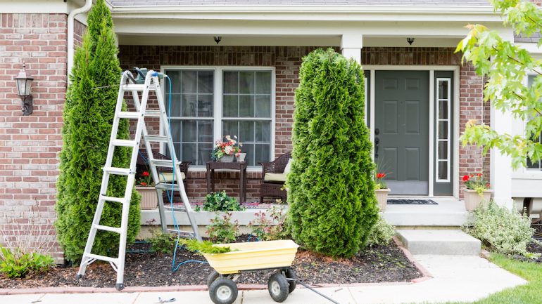 April To-Dos home maintenance tasks outside the house.