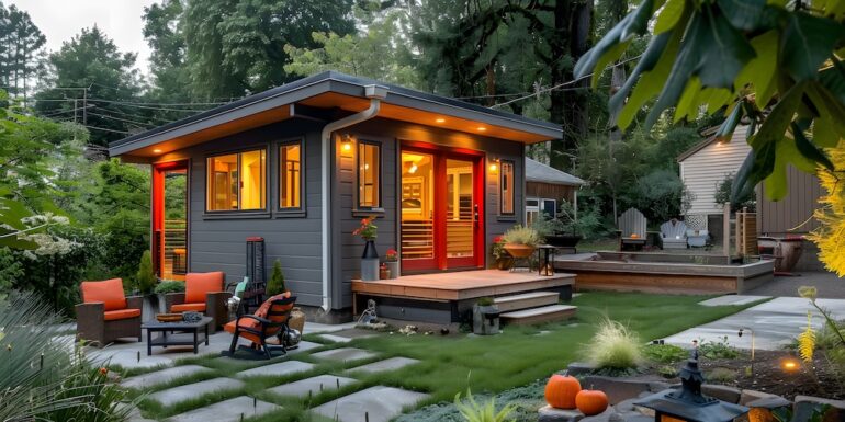 Accessary dwelling units (ADU) is a small separate dwelling unit on the same property.
