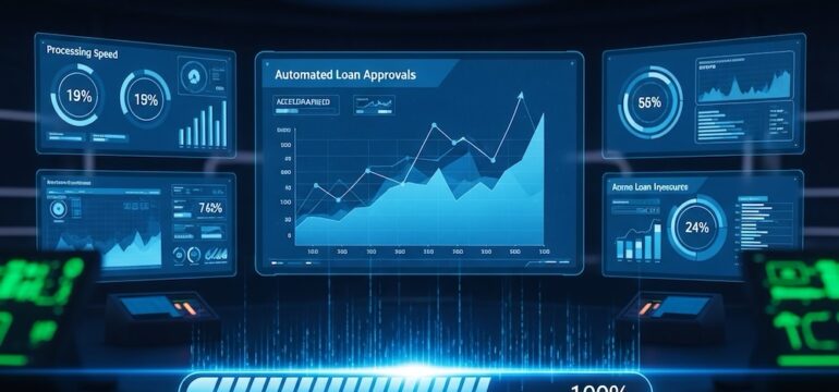 Image of a computer screen with an automated mortgage application.